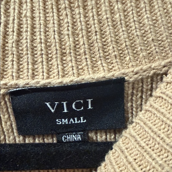 Vici Tan Women's Poncho Sweater - Picture 2 of 4